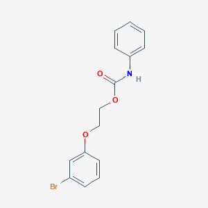 molecular formula C15H14BrNO3 B5151765 2-(3-bromophenoxy)ethyl phenylcarbamate 