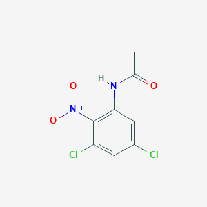 molecular formula C8H6Cl2N2O3 B515177 N-{3,5-dichloro-2-nitrophenyl}acetamide 
