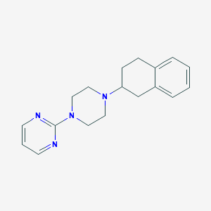 molecular formula C18H22N4 B5151774 2-[4-(1,2,3,4-tetrahydro-2-naphthalenyl)-1-piperazinyl]pyrimidine 