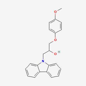 molecular formula C22H21NO3 B5151787 1-(9H-carbazol-9-yl)-3-(4-methoxyphenoxy)-2-propanol 