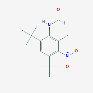 molecular formula C16H24N2O3 B515181 4,6-Ditert-butyl-3-nitro-2-methylphenylformamide 