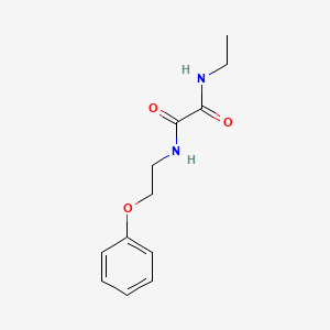 molecular formula C12H16N2O3 B5151824 N-ethyl-N'-(2-phenoxyethyl)ethanediamide 