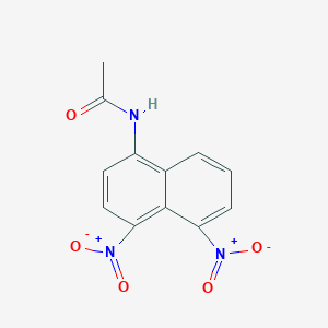 molecular formula C12H9N3O5 B515183 N-{4,5-bisnitro-1-naphthyl}acetamide 