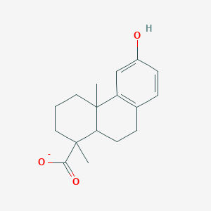 molecular formula C17H21O3- B515185 6-Hydroxy-1,4a-dimethyl-2,3,4,9,10,10a-hexahydrophenanthrene-1-carboxylate 