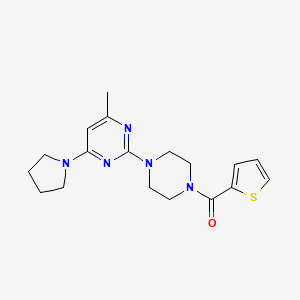 molecular formula C18H23N5OS B5151874 4-methyl-6-(1-pyrrolidinyl)-2-[4-(2-thienylcarbonyl)-1-piperazinyl]pyrimidine 