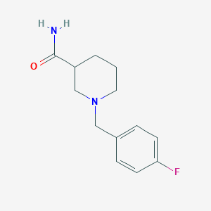 molecular formula C13H17FN2O B5151882 1-(4-fluorobenzyl)-3-piperidinecarboxamide 