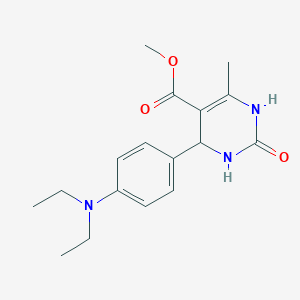 molecular formula C17H23N3O3 B5151928 methyl 4-[4-(diethylamino)phenyl]-6-methyl-2-oxo-1,2,3,4-tetrahydro-5-pyrimidinecarboxylate 
