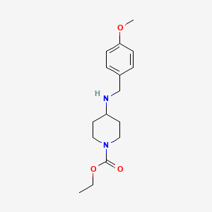 molecular formula C16H24N2O3 B5151936 ethyl 4-[(4-methoxybenzyl)amino]-1-piperidinecarboxylate 