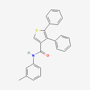 molecular formula C24H19NOS B5151949 N-(3-methylphenyl)-4,5-diphenyl-3-thiophenecarboxamide 