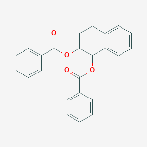 molecular formula C24H20O4 B515199 2-(Benzoyloxy)-1,2,3,4-tetrahydro-1-naphthalenyl benzoate 