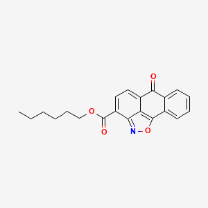 hexyl 6-oxo-6H-anthra[1,9-cd]isoxazole-3-carboxylate