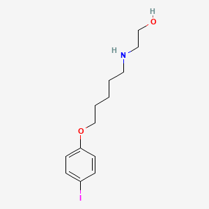 molecular formula C13H20INO2 B5152065 2-{[5-(4-iodophenoxy)pentyl]amino}ethanol 
