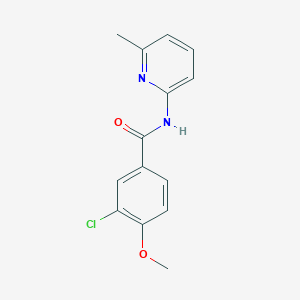 molecular formula C14H13ClN2O2 B5152094 3-chloro-4-methoxy-N-(6-methyl-2-pyridinyl)benzamide 