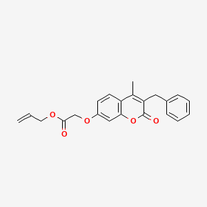 molecular formula C22H20O5 B5152113 allyl [(3-benzyl-4-methyl-2-oxo-2H-chromen-7-yl)oxy]acetate 
