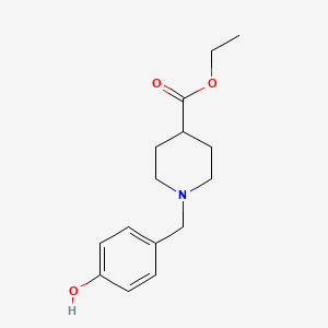 molecular formula C15H21NO3 B5152115 ethyl 1-(4-hydroxybenzyl)-4-piperidinecarboxylate 