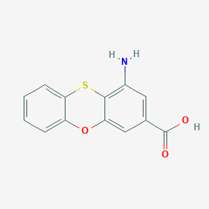 molecular formula C13H9NO3S B515214 1-Amino-3-phenoxathiincarboxylic acid 