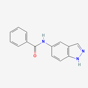 molecular formula C14H11N3O B5152179 N-1H-indazol-5-ylbenzamide 