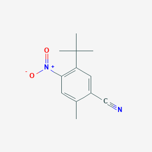 molecular formula C12H14N2O2 B515218 5-Tert-butyl-4-nitro-2-methylbenzonitrile 