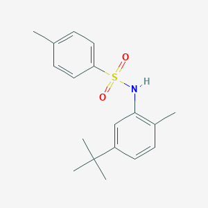 molecular formula C18H23NO2S B515219 N-(5-tert-butyl-2-methylphenyl)-4-methylbenzenesulfonamide 