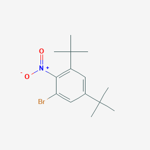 molecular formula C14H20BrNO2 B515220 1-Bromo-3,5-ditert-butyl-2-nitrobenzene 