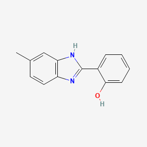 molecular formula C14H12N2O B5152209 2-(5-methyl-1H-benzimidazol-2-yl)phenol CAS No. 6266-09-7