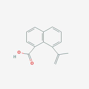 molecular formula C14H12O2 B515222 8-Isopropenyl-1-naphthoic acid 