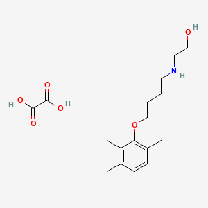 molecular formula C17H27NO6 B5152230 2-{[4-(2,3,6-trimethylphenoxy)butyl]amino}ethanol ethanedioate (salt) 