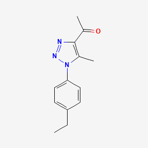 molecular formula C13H15N3O B5152232 1-[1-(4-ethylphenyl)-5-methyl-1H-1,2,3-triazol-4-yl]ethanone 