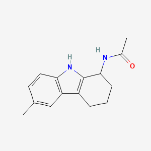 molecular formula C15H18N2O B5152253 N-(6-methyl-2,3,4,9-tetrahydro-1H-carbazol-1-yl)acetamide 