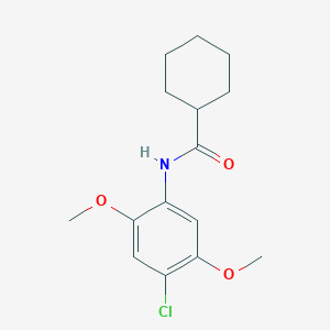 molecular formula C15H20ClNO3 B5152270 N-(4-chloro-2,5-dimethoxyphenyl)cyclohexanecarboxamide 