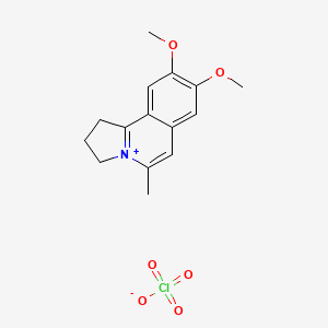 molecular formula C15H18ClNO6 B5152271 8,9-dimethoxy-5-methyl-2,3-dihydro-1H-pyrrolo[2,1-a]isoquinolinium perchlorate 