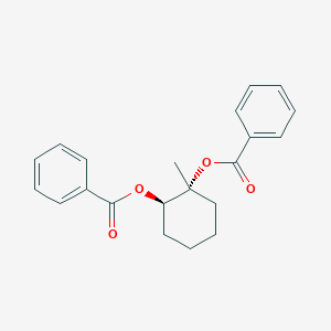 molecular formula C21H22O4 B515229 2-(Benzoyloxy)-2-methylcyclohexyl benzoate 