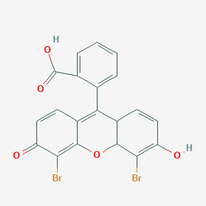 molecular formula C20H12Br2O5 B515230 2-(4,5-dibromo-6-hydroxy-3-oxo-8a,10a-dihydro-3H-xanthen-9-yl)benzoic acid 