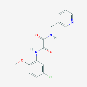 molecular formula C15H14ClN3O3 B5152305 N-(5-chloro-2-methoxyphenyl)-N'-(3-pyridinylmethyl)ethanediamide 