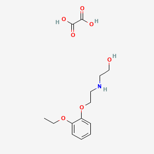 molecular formula C14H21NO7 B5152310 2-{[2-(2-ethoxyphenoxy)ethyl]amino}ethanol ethanedioate (salt) 