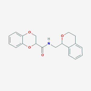 molecular formula C19H19NO4 B5152358 N-(3,4-dihydro-1H-isochromen-1-ylmethyl)-2,3-dihydro-1,4-benzodioxine-2-carboxamide 