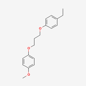 molecular formula C18H22O3 B5152368 1-ethyl-4-[3-(4-methoxyphenoxy)propoxy]benzene 
