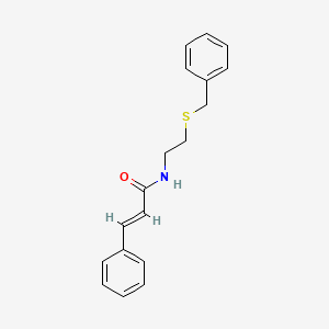 molecular formula C18H19NOS B5152375 N-[2-(benzylthio)ethyl]-3-phenylacrylamide 