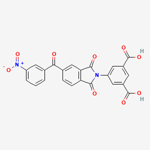 molecular formula C23H12N2O9 B5152380 5-[5-(3-nitrobenzoyl)-1,3-dioxo-1,3-dihydro-2H-isoindol-2-yl]isophthalic acid 