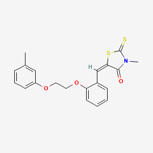 molecular formula C20H19NO3S2 B5152423 3-methyl-5-{2-[2-(3-methylphenoxy)ethoxy]benzylidene}-2-thioxo-1,3-thiazolidin-4-one 
