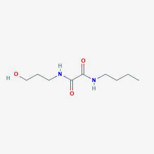 molecular formula C9H18N2O3 B5152429 N-butyl-N'-(3-hydroxypropyl)ethanediamide 