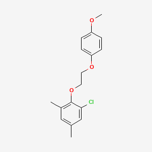molecular formula C17H19ClO3 B5152433 1-chloro-2-[2-(4-methoxyphenoxy)ethoxy]-3,5-dimethylbenzene 