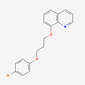 molecular formula C18H16BrNO2 B5152456 8-[3-(4-bromophenoxy)propoxy]quinoline 