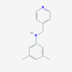 molecular formula C14H16N2 B515246 3,5-二甲基-N-(吡啶-4-基甲基)苯胺 CAS No. 331970-83-3