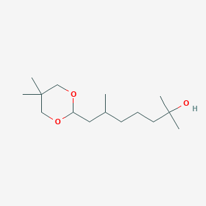 molecular formula C15H30O3 B5152470 7-(5,5-dimethyl-1,3-dioxan-2-yl)-2,6-dimethyl-2-heptanol 