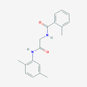 molecular formula C18H20N2O2 B5152480 N-{2-[(2,5-dimethylphenyl)amino]-2-oxoethyl}-2-methylbenzamide 