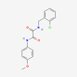 molecular formula C16H15ClN2O3 B5152517 N-(2-chlorobenzyl)-N'-(4-methoxyphenyl)ethanediamide 