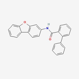 molecular formula C25H17NO2 B5152537 N-dibenzo[b,d]furan-3-yl-2-biphenylcarboxamide 