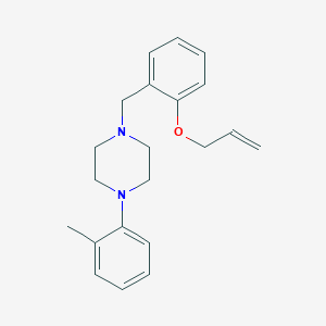 molecular formula C21H26N2O B5152563 1-[2-(allyloxy)benzyl]-4-(2-methylphenyl)piperazine 