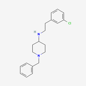 molecular formula C20H25ClN2 B5152584 1-benzyl-N-[2-(3-chlorophenyl)ethyl]-4-piperidinamine 